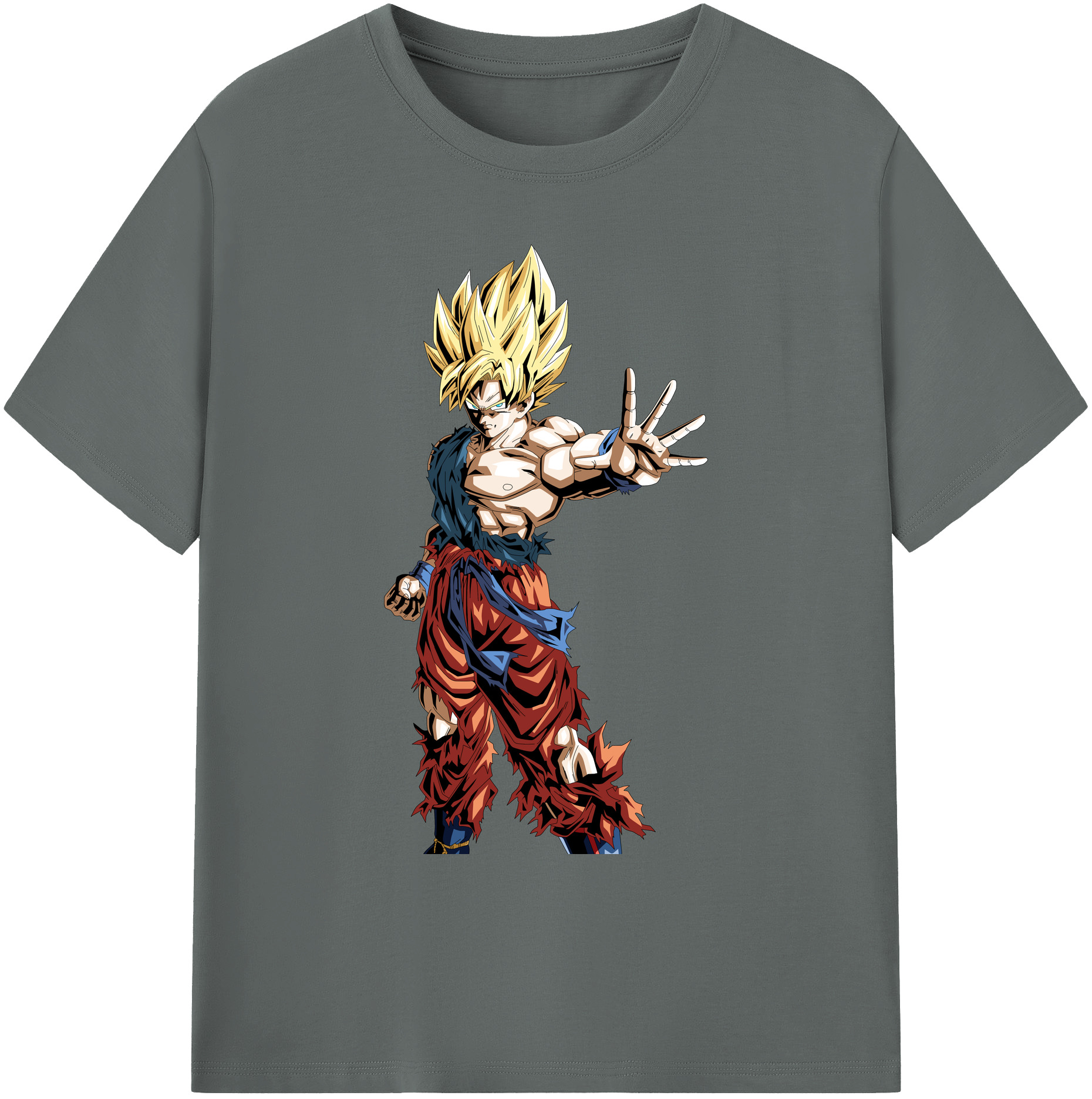 （画像用） ドラゴンボール 孫悟空（そん ごくう）Son Goku カカロット DRAGON BALL Kakarotto 綿100％ メンズ半袖Tシャツ｜肌触りやわらか＆通気性